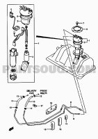 Suzuki Jimny FJ Kraftstoffleitungen Vorlaufleitung und Rücklaufleitung