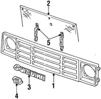 Suzuki Samurai SJ 413 Emblem Kühlergrill Original