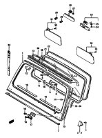 Suzuki Samurai SJ410 SJ413 Halterung Frontscheibenrahmen