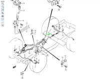 Suzuki Samurai SJ413 Japaner Bremsleitung mitte