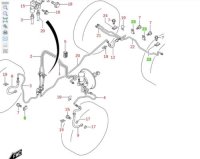 Suzuki Samurai SJ413 Jimny halterung Bremsleitung