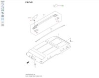 SUZUKI JIMNY Dachreling Abdeckung hinten links